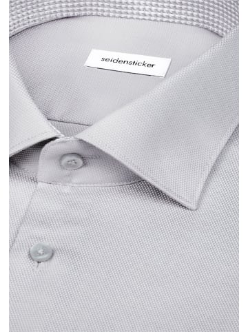 Seidensticker Business Hemd Slim in Grau