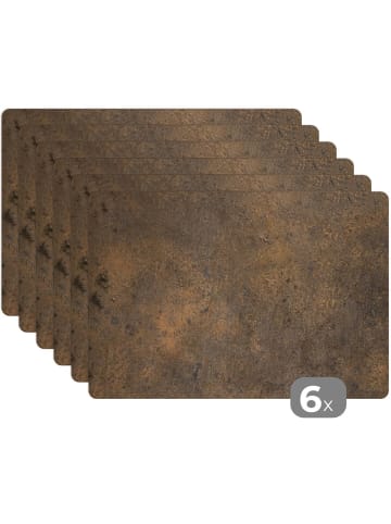 MuchoWow Platzset - Tischset (6-teilig) Braun