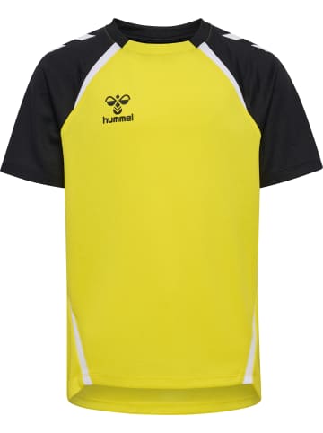 Hummel T-Shirt Hmllead Kinder in BLAZING YELLOW/BLACK