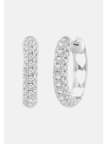 Ethische Diamanten Ohrringe aus 375 Weißgold mit Lab Grown Diamant