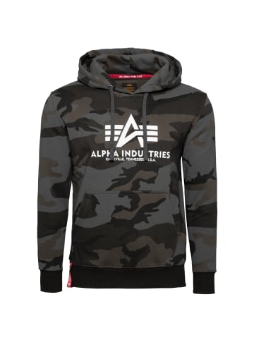 Alpha Industries Kapuzenpullover Basic Hoodie Camo in schwarz