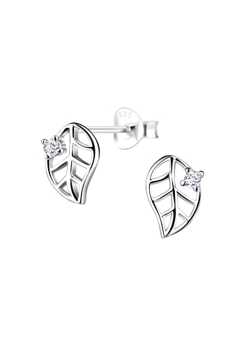 Alexander York OHRSTECKER LEAF mit Zirkonia in 925 Sterling Silber