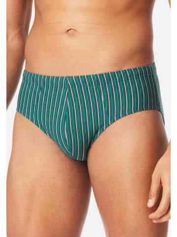 Schiesser Mini Slip / Unterhose 95/5 Essentials in Blau / grün