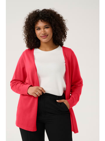 KAFFE curve Strickjacke KCfarsia in Raspberry