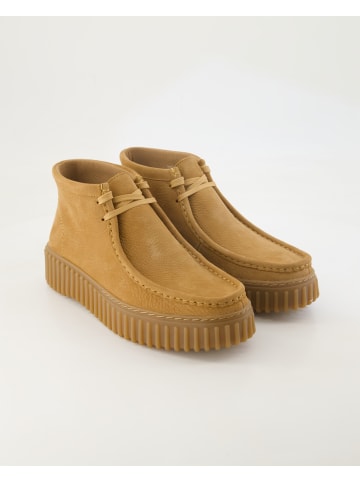 Clarks Schnürstiefeletten in Beige