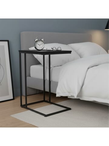 relaxdays Beistelltisch in Schwarz - (B)50 x (H)64 x (T)35 cm