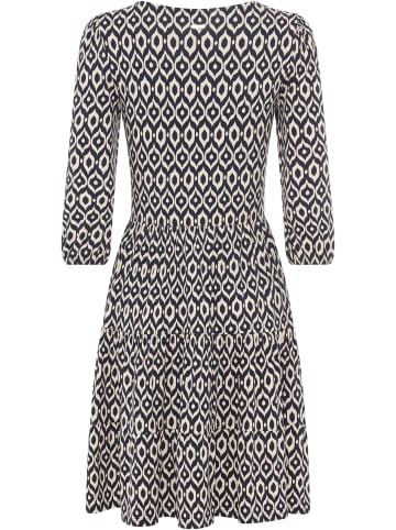 Laura Scott Jerseykleid in blau-gemustert