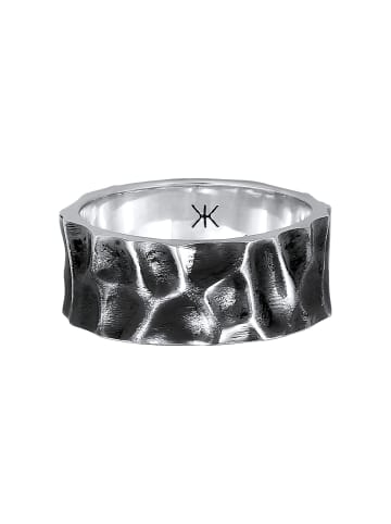 KUZZOI Ring 925 Sterling Silber in Grau