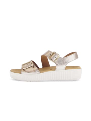 Gabor Fashion Plateau Sandalen in gold
