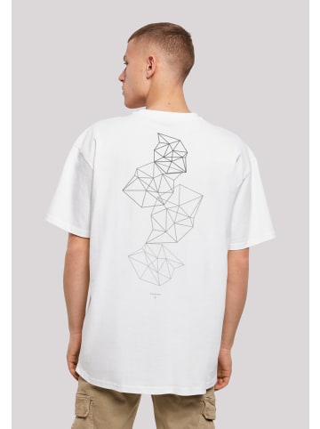 F4NT4STIC Heavy Oversize T-Shirt Geometric Abstract in weiß
