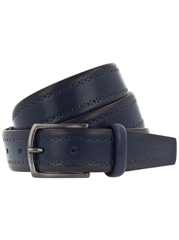 Vanzetti Gürtel Leder navy