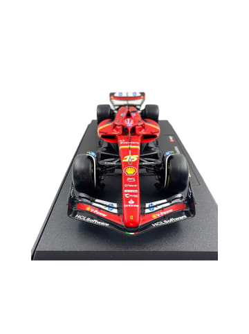 Bburago Modellauto F1 Ferrari SF-24 Imola Version Leclerc #16 2024 in rot
