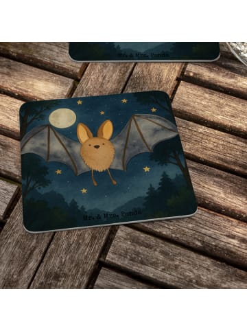 Mr. & Mrs. Panda Tischuntersetzer Fledermaus Flügel Design ohne ... in Weiß