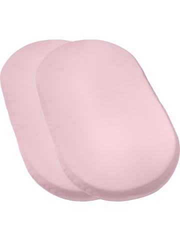 Erwin Müller Single-Jersey Baby-Spannbettlaken 2er-Pack Murnau in rose