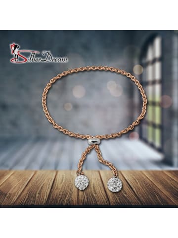 SilberDream 925 Silber, vergoldet (Roségold 333) Damen SilberDream Armbänder bis ca. 25cm