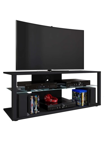 ebuy24 TV Tisch FolasL 12 Schwarz 115 x 41 cm