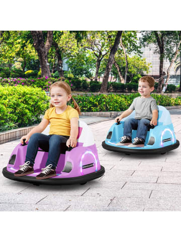 COSTWAY 12V Autoscooter Kinder mit Fernbedienung in Rosa