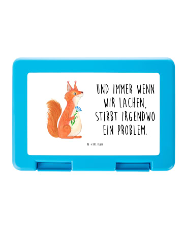 Mr. & Mrs. Panda Bentobox Eichhörnchen Blume mit Spruch in Weiß