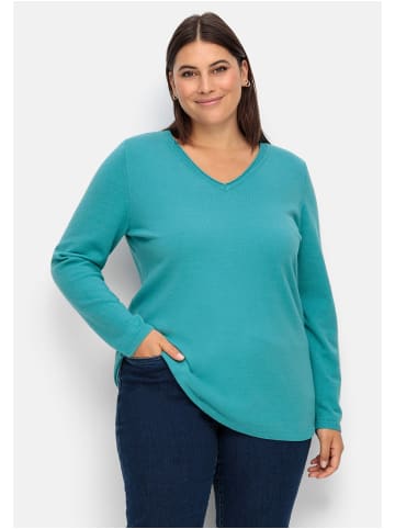 sheego Pullover in aqua