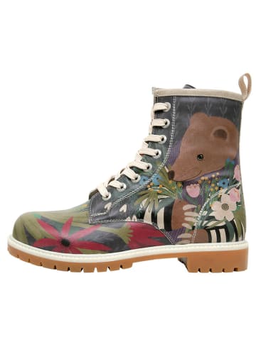 Dogo Longe Boots - Bear and Flowers 39 in Beige