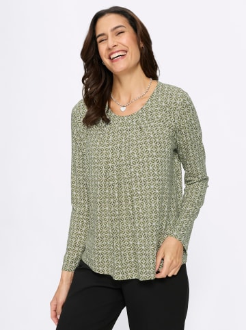 WITT WEIDEN Druck-Shirt in ecru-schilf-bedruckt