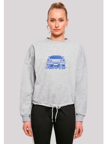 F4NT4STIC Oversize Sweatshirt Retro Car Oversize Japanese Streetstyle in grau meliert