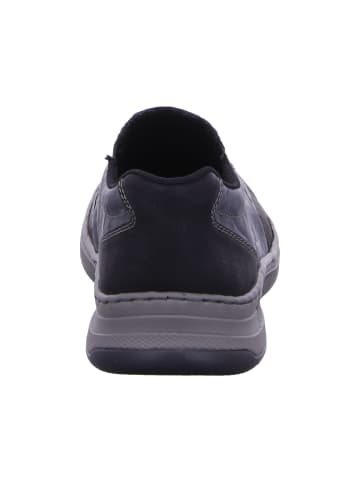 rieker Slipper in schwarz/graphit