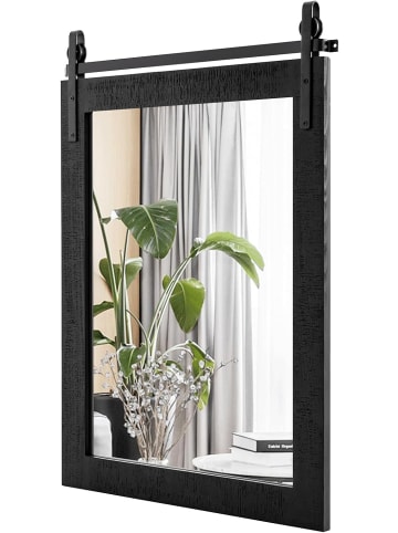 COSTWAY Wandspiegel 76,5 cm x 56 cm in Schwarz