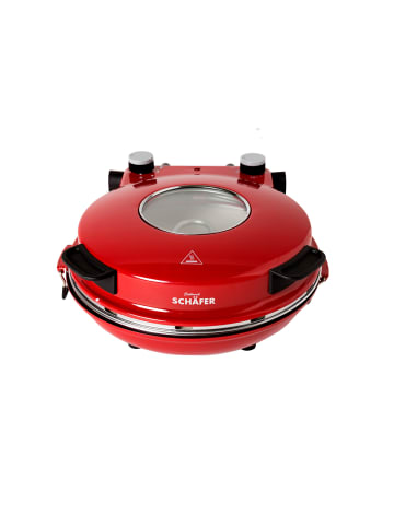 Schäfer Pizzamaker 1200W Ø32cm in Rot