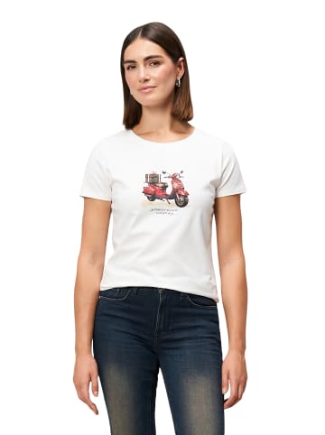 Zero  Shirt mit Glitzersteinchen in Patch CreamRed