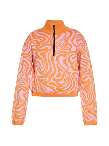 Swirly Damen Pullover in PINK ORANGE