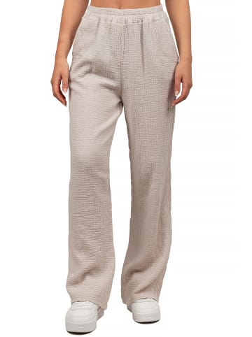 Reichstadt Damen Oversized Hose Musselin in Beige