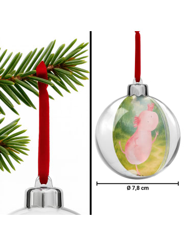 Mr. & Mrs. Panda Baumschmuck Axolotl Tanzen Design ohne Spruch in Weiß