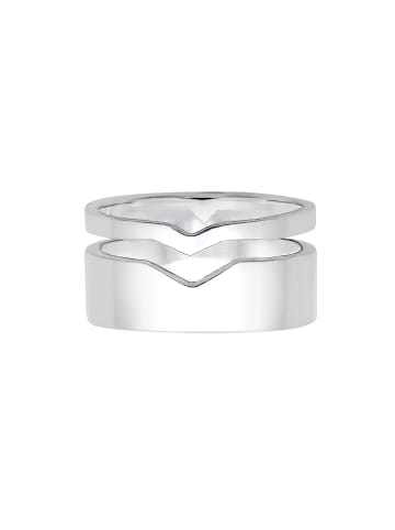 Elli Ring 925 Sterling Silber Geo in Silber