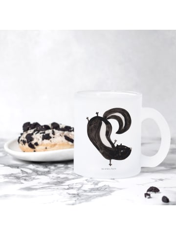 Mr. & Mrs. Panda Tee Tasse Stinktier Handstand ohne Spruch in Transparent