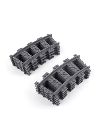 LEGO City Eisenbahn Schienen Dunkelgrau 53400 10x Teile - ab 3 Jahren in gray