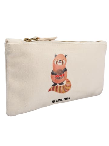 Mr. & Mrs. Panda Schminktasche Roter Panda ohne Spruch in Weiß