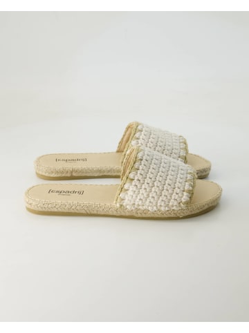 Espadrij Pantoletten in Beige