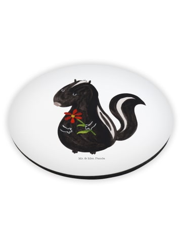 Mr. & Mrs. Panda Pinnwand Magnet Stinktier Blume ohne Spruch in Weiß