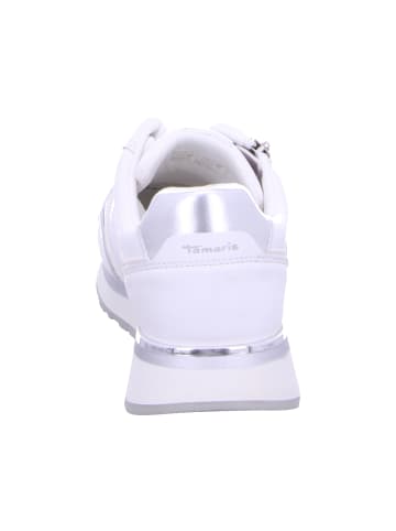 Tamaris Schnürschuhe in WHITE/SILVER