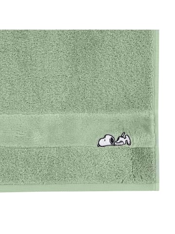Vossen Vossen Handtücher PEANUTS Sleepy Snoopy eucalyptus - 5285 in eucalyptus - 5285