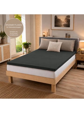BettwarenShop Spannbettlaken Ultra-Stretch in mocca