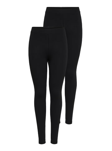 ONLY 2er-Pack Leggings in Black