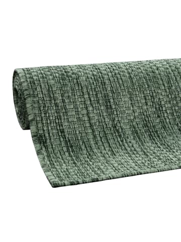 KADIMA DESIGN Teppich Kurzflor Unifarben Wohnzimmer in Grün