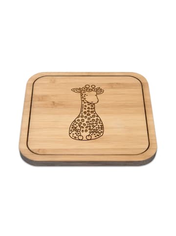 Mr. & Mrs. Panda kork untersetzer Giraffe Blumenkranz ohne Spruch in Transparent