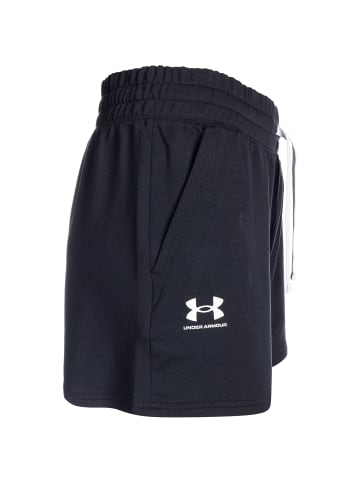 Under Armour Trainingsshorts Rival Terry in schwarz / weiß