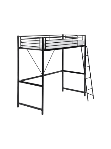 Beliani Kinderbett CHASSORS in Schwarz - (W) 135 x (H) 200 x (L) 210 cm