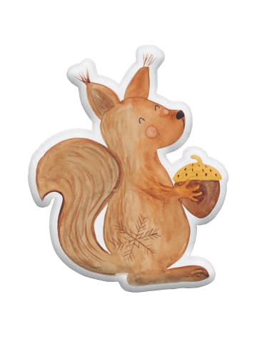 Mr. & Mrs. Panda Zierkissen Eichhörnchen Weihnachten ohne Spruch in Weiß