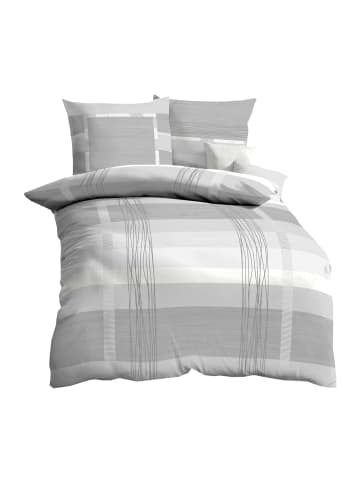 kaeppel 2 tlg. Linon Renforcé Bettwäsche Game in Silber