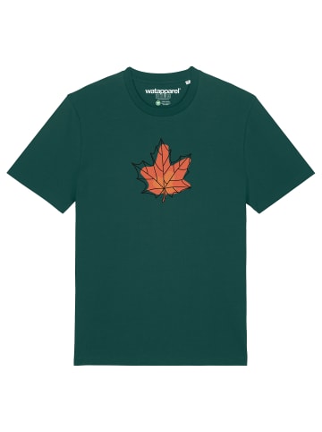 wat? Apparel T-Shirt Herbst in Dunkelgrün